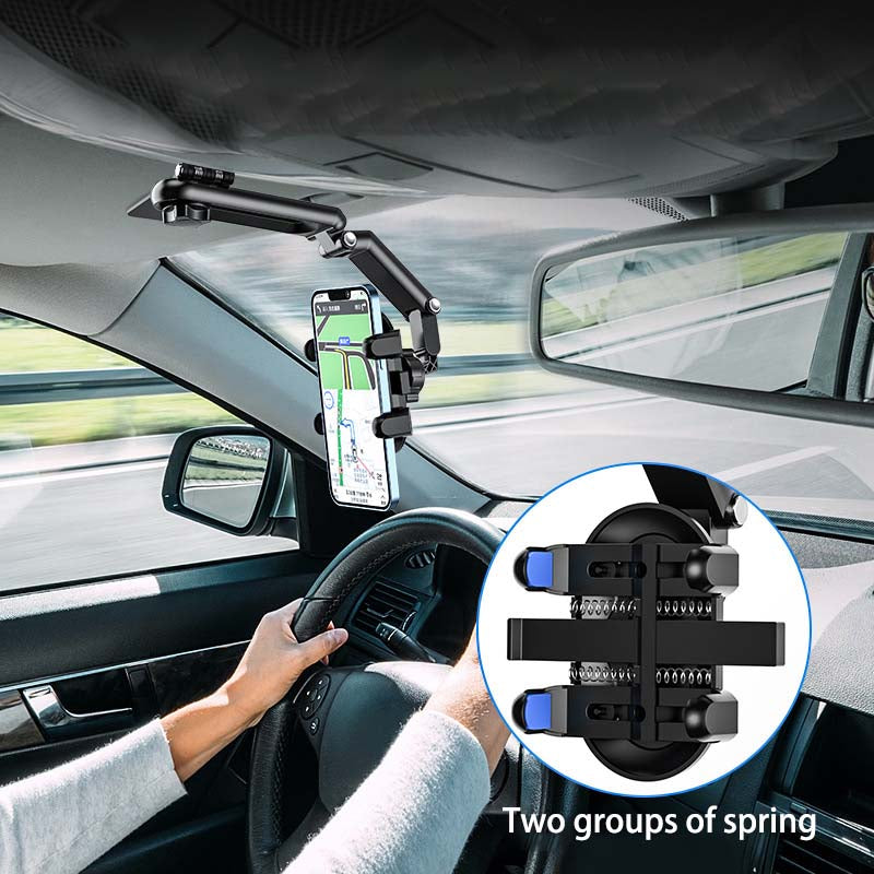 Soporte retráctil giratorio para teléfono móvil de 360 grados para coche